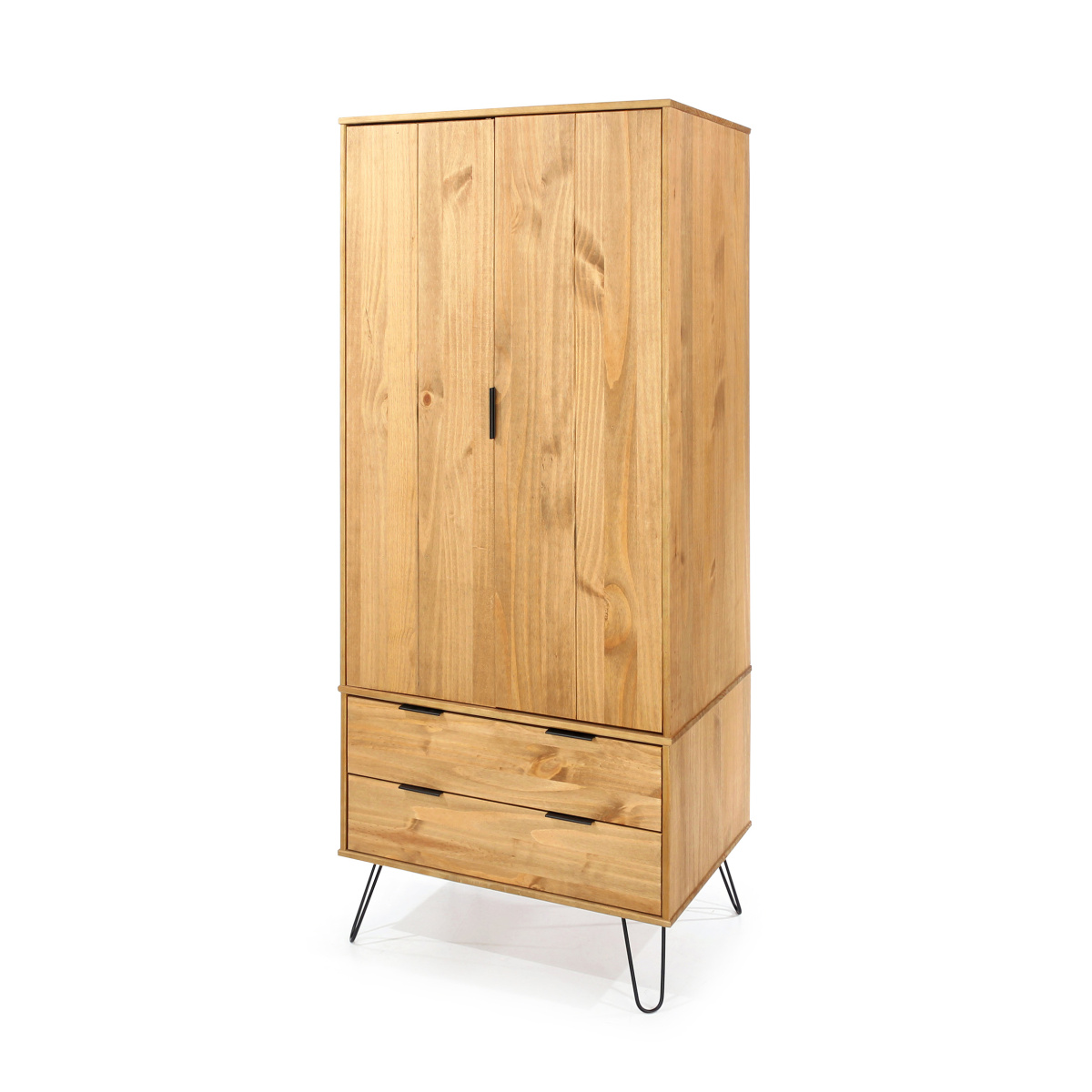 June Wardrobe - Oak With Drawers