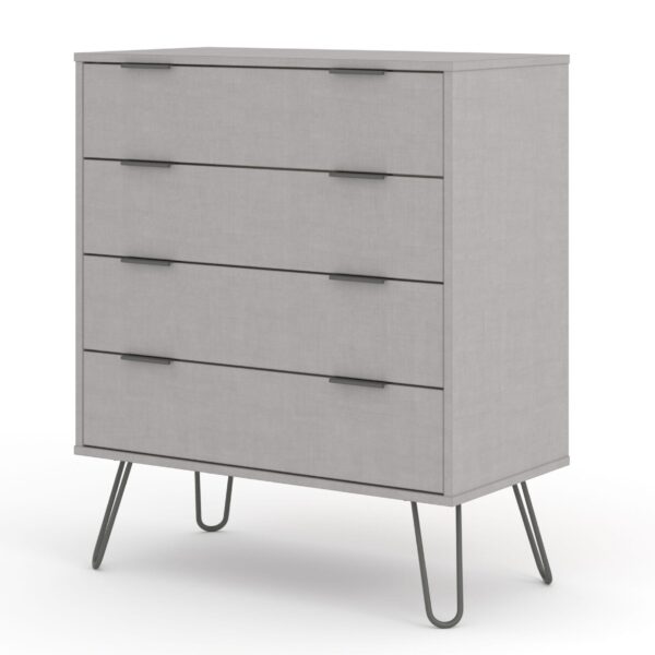 Augustine Grey 4 Drawer Chest Of Drawers