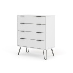 Augustine White 4 Drawer Chest Of Drawers