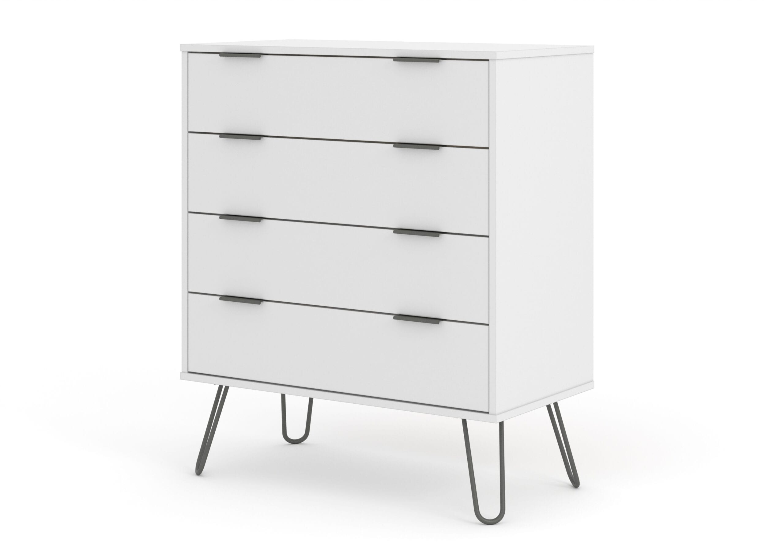 Augustine White 4 Drawer Chest Of Drawers