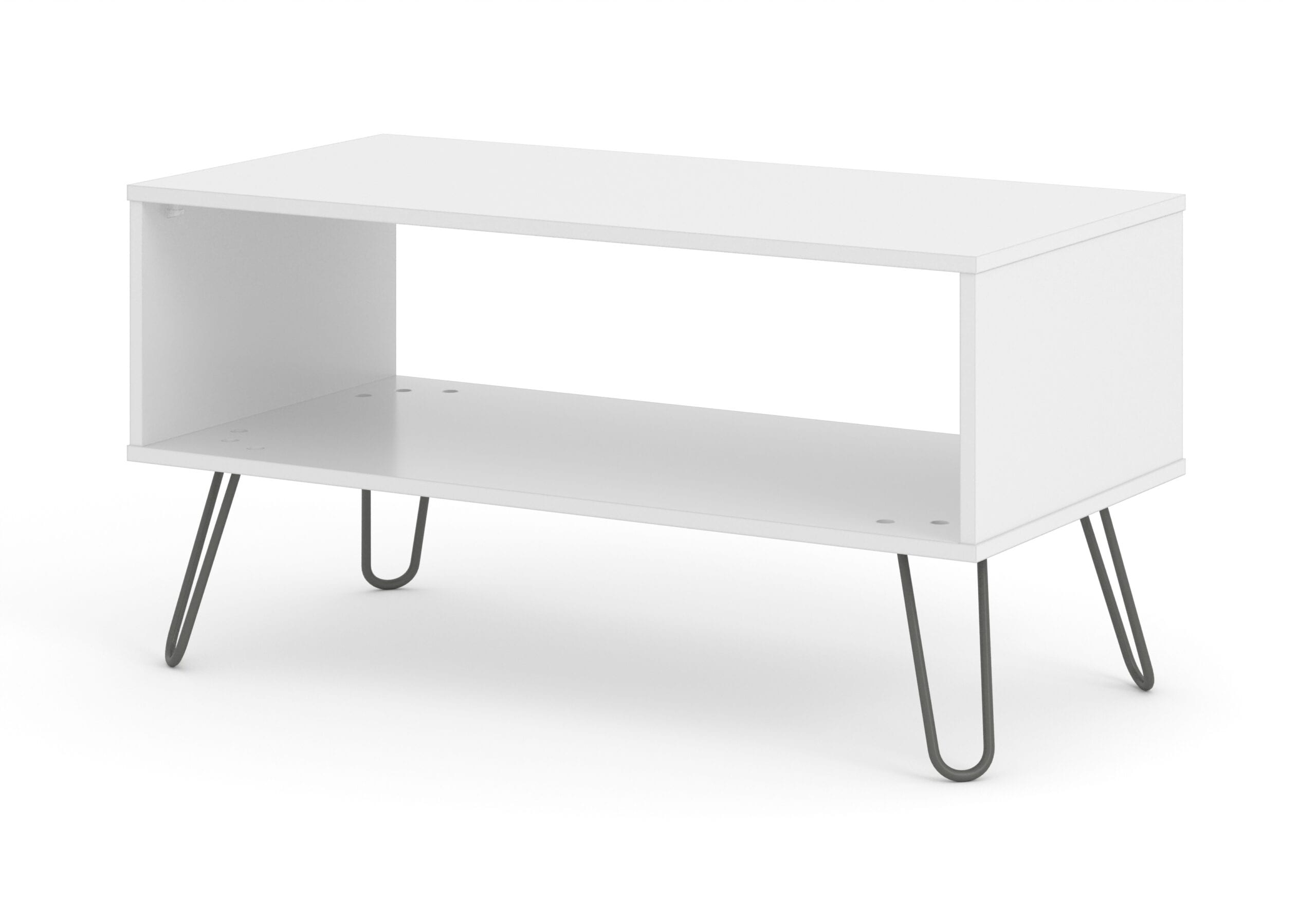 Augustine White Open Coffee Table