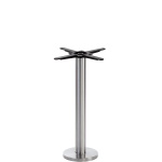 Stainless Steel Round Floor Fixed Table Base - Height - 730 Mm