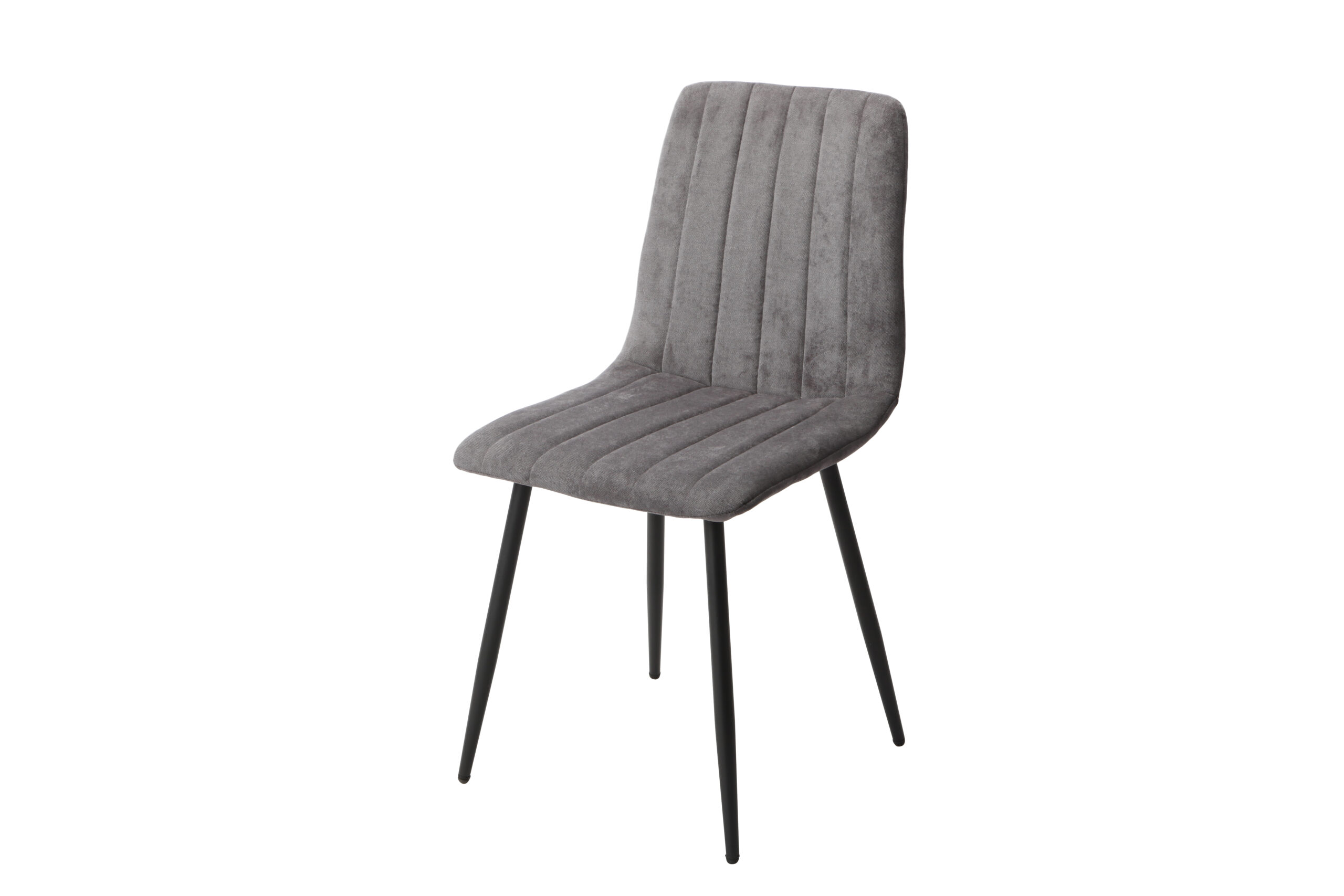 2x Straight Stitch Grey Dining Chair