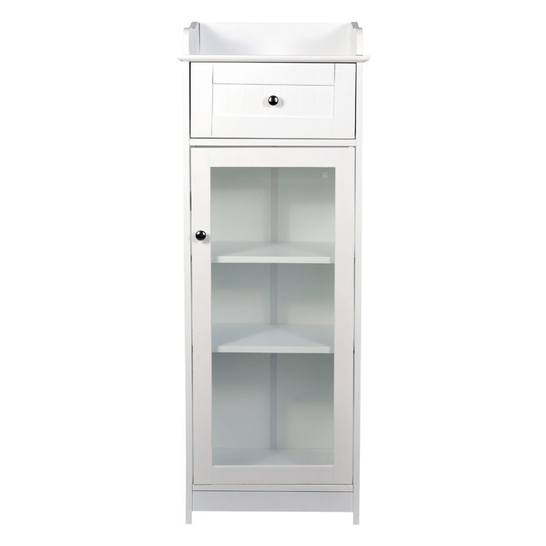 Aspen Glass Cabinet White