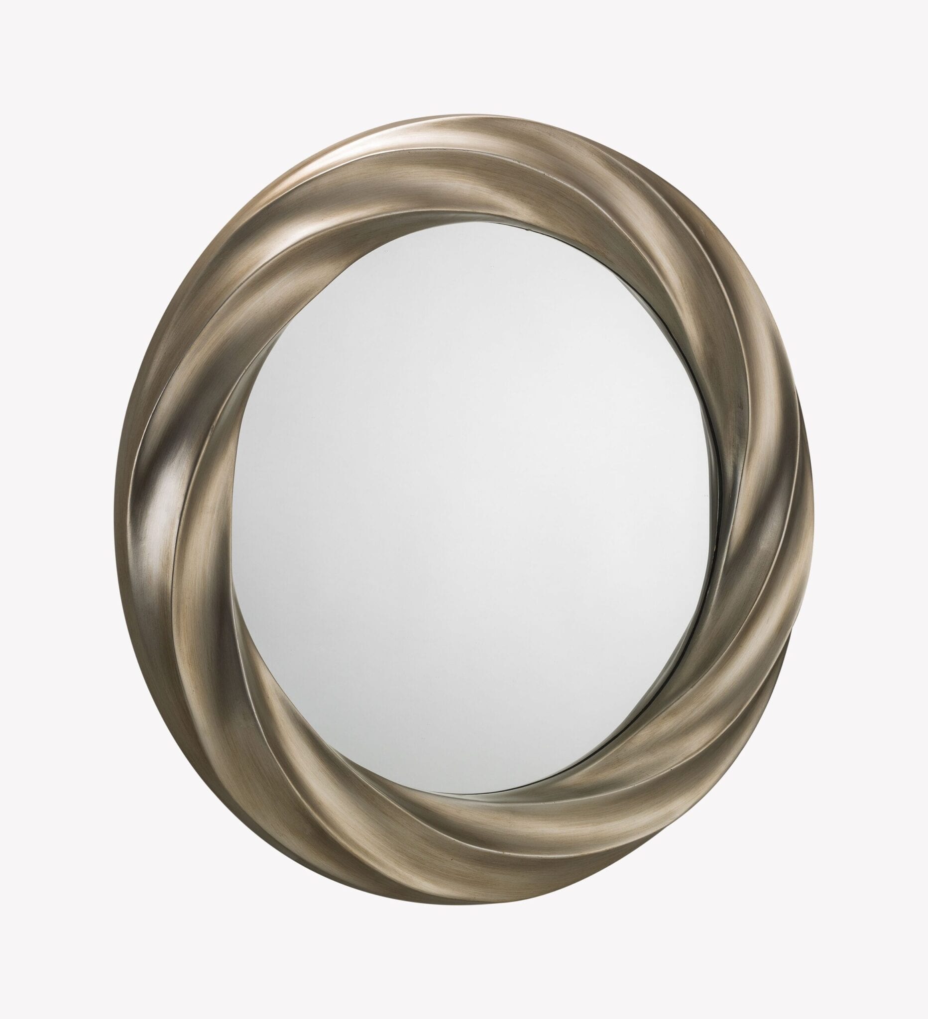 Condo Round Silver Wall Mirror