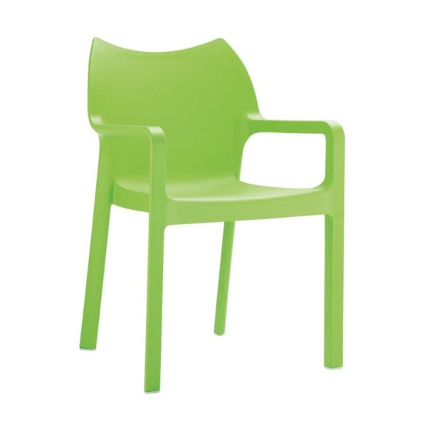 Poncho Arm Chair Glass Fibre Rein Cement - Green