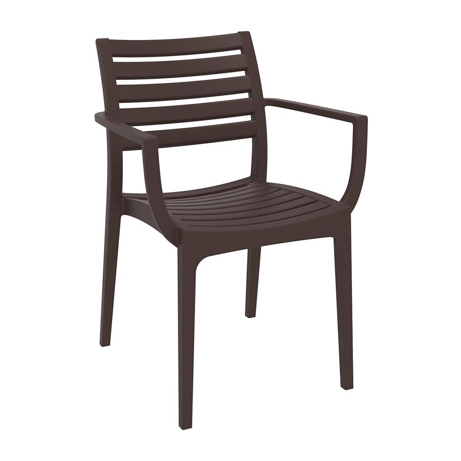 Netris Arm Chair - Brown