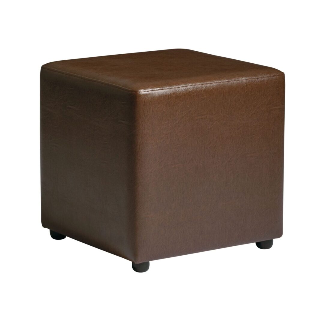 Sustin Cube Stool - Vintage Brown - 45x45xH45cm.