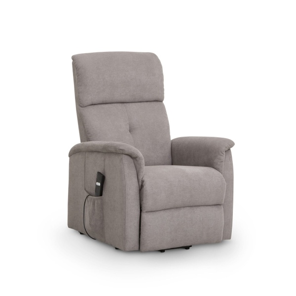 Avangeline Rise Recline Chair Taupe Fabric