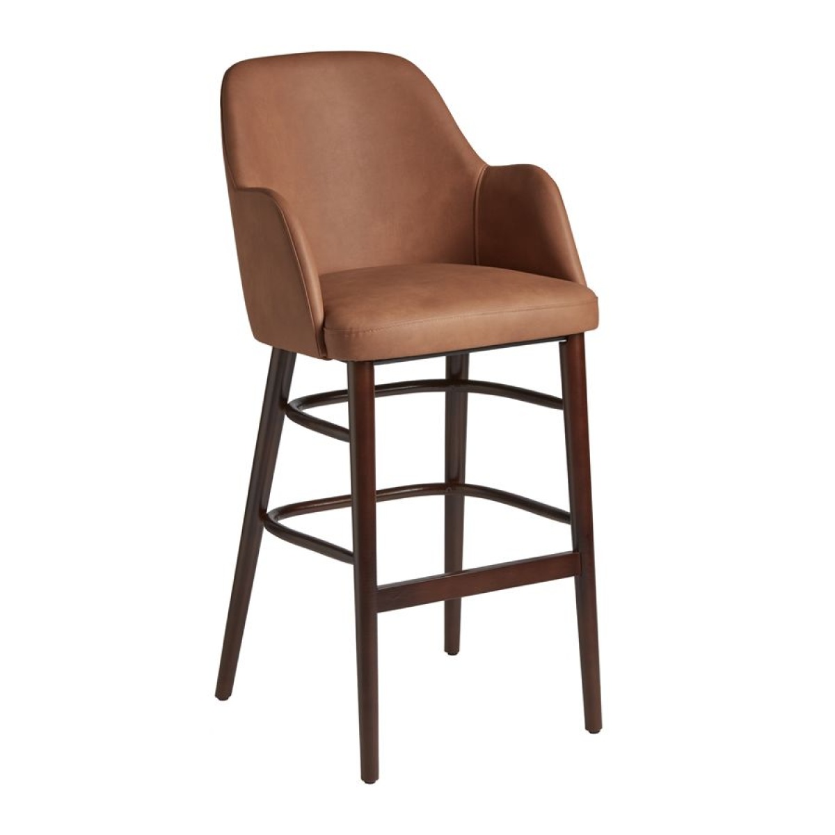 Julen Bar Stool - Cognac Vintage Elegance Faux Leather.