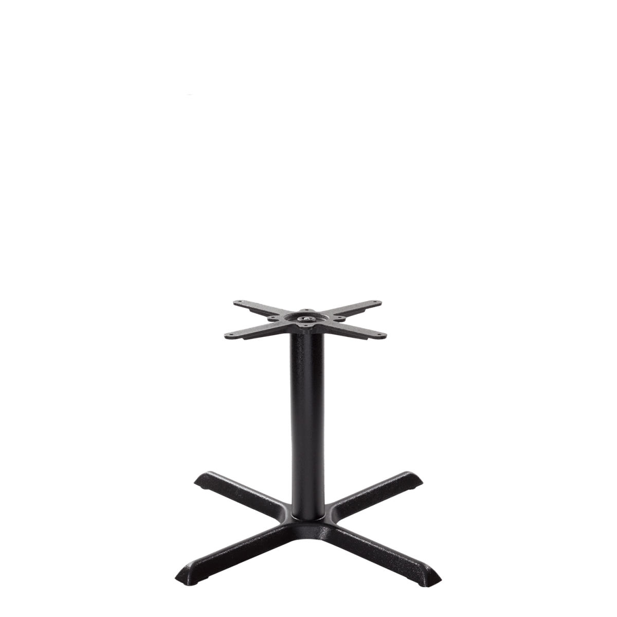 Black Cruciform Table Base - Medium - Coffee Height - 480 Mm