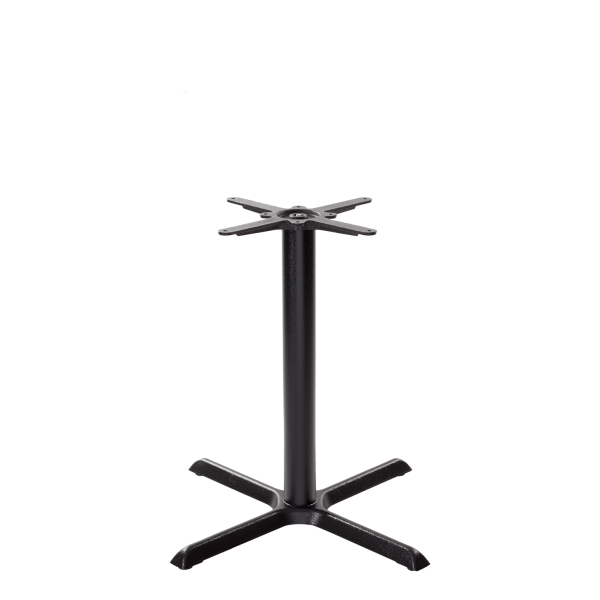 Black Cruciform Table Base - Medium - Height - 730 mm