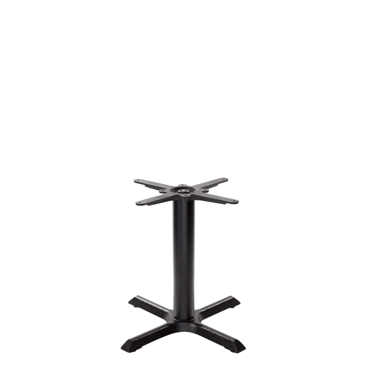 Black Cruciform Table Base - Small - Coffee Height - 480 Mm