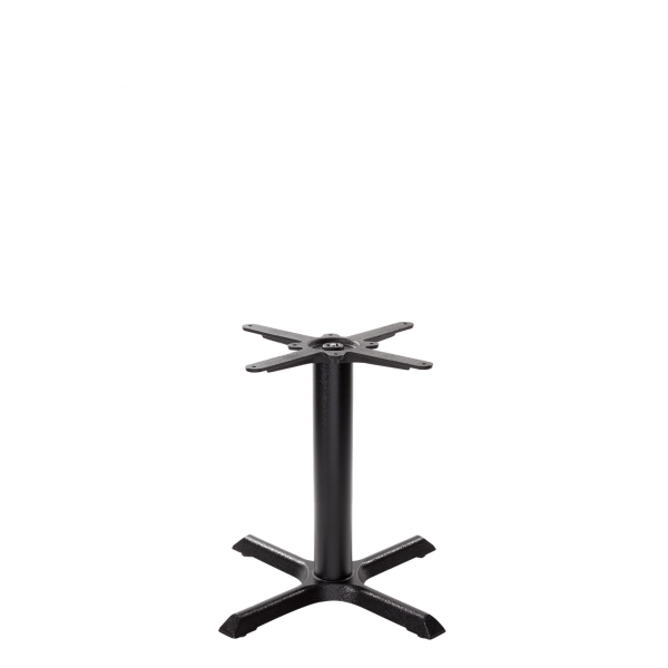 Black Cruciform Table Base - Small - Coffee Height - 480 Mm