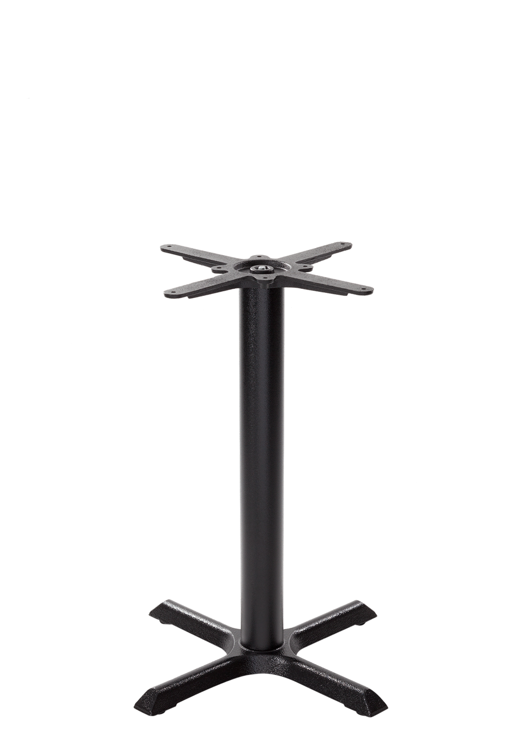 Black Cruciform Table Base - Small - Height - 730 Mm