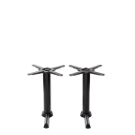 Black Cruciform Table Base - Twin - Coffee Height - 480 Mm