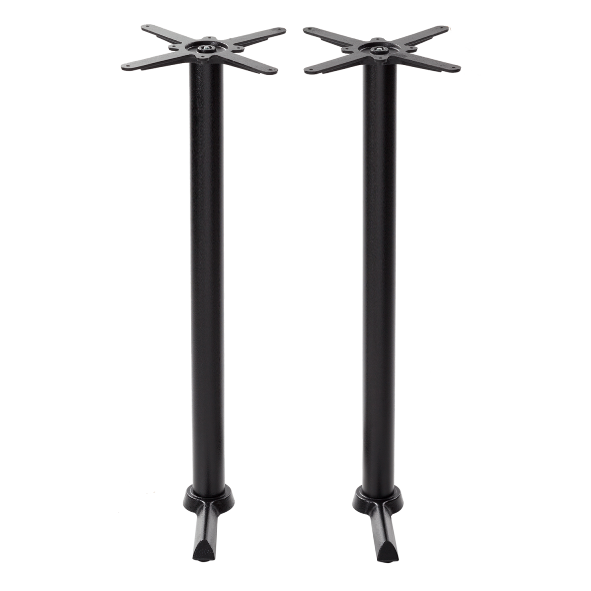 Black Cruciform table base - Twin 1050 mm