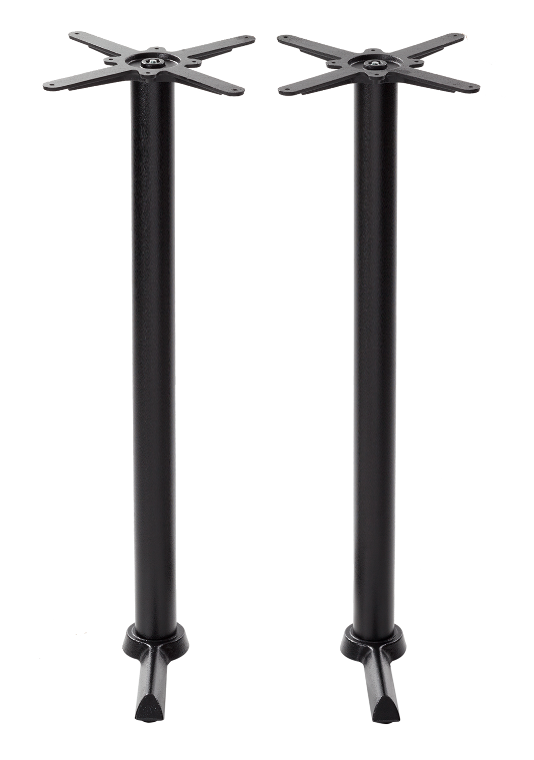Black Cruciform table base - Twin 1050 mm