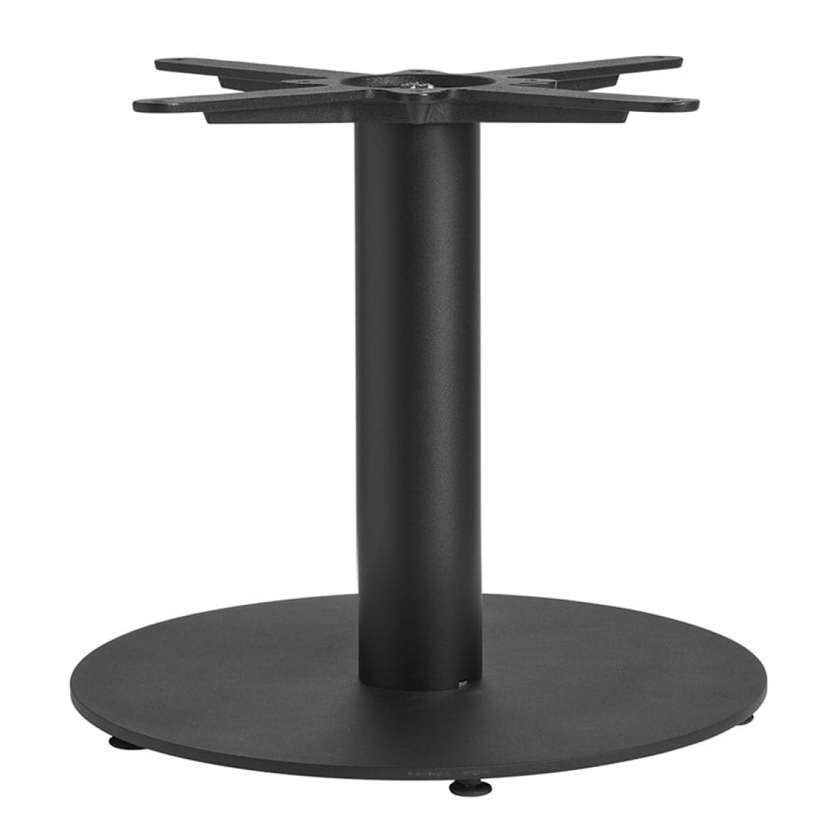 Bromley Sleek Base - Black Small Round - Coffee