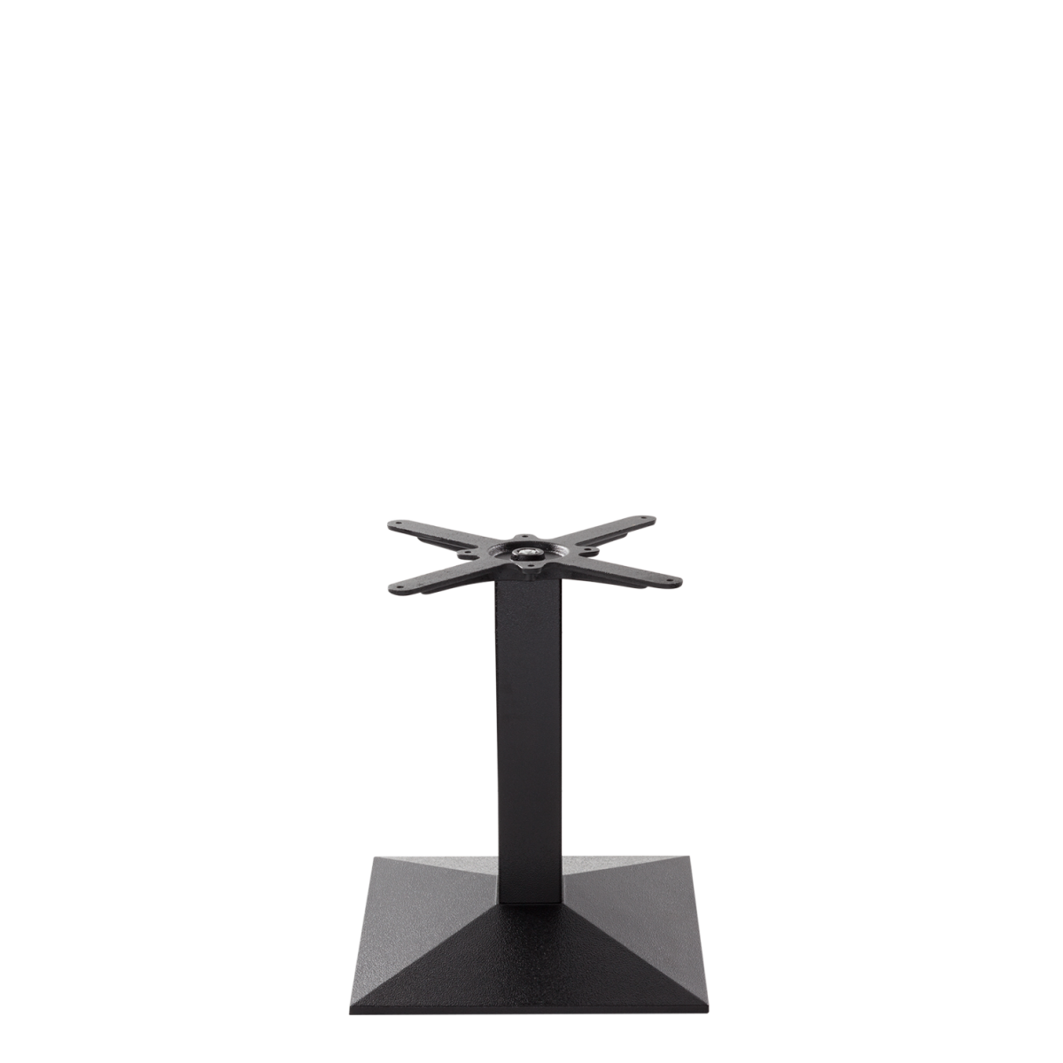 Black Cast Iron Pyramid Table Base - Medium - Coffee Height - 480 Mm