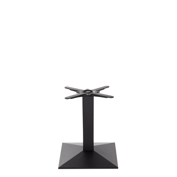 Black Cast Iron Pyramid Table Base - Medium - Coffee Height - 480 Mm