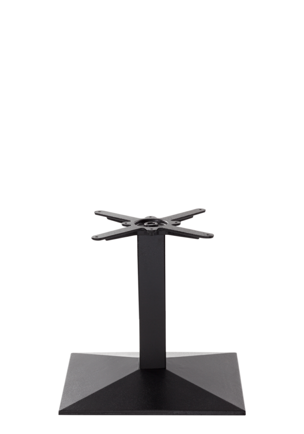 Black Cast Iron Pyramid Rectangular Table Base Coffee Height - 480 Mm