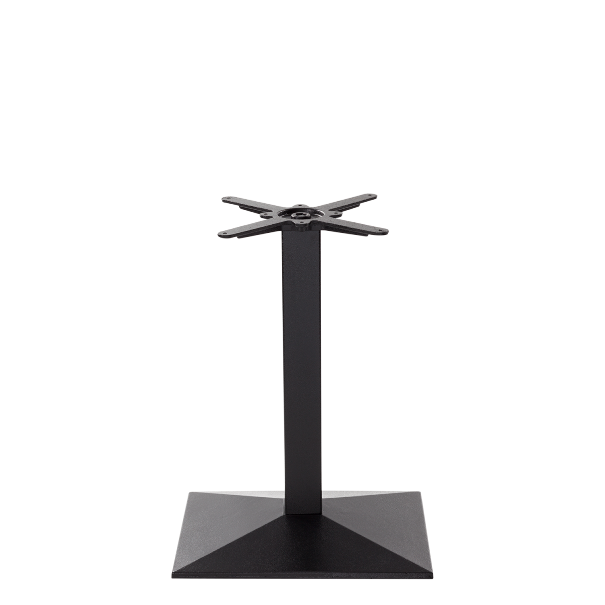 Black Cast Iron Pyramid Table Base Single Pedestal - Height - 730 mm