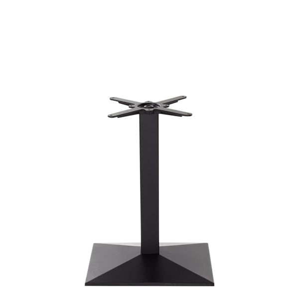 Black Cast Iron Pyramid Table Base Single Pedestal - Height - 730 mm