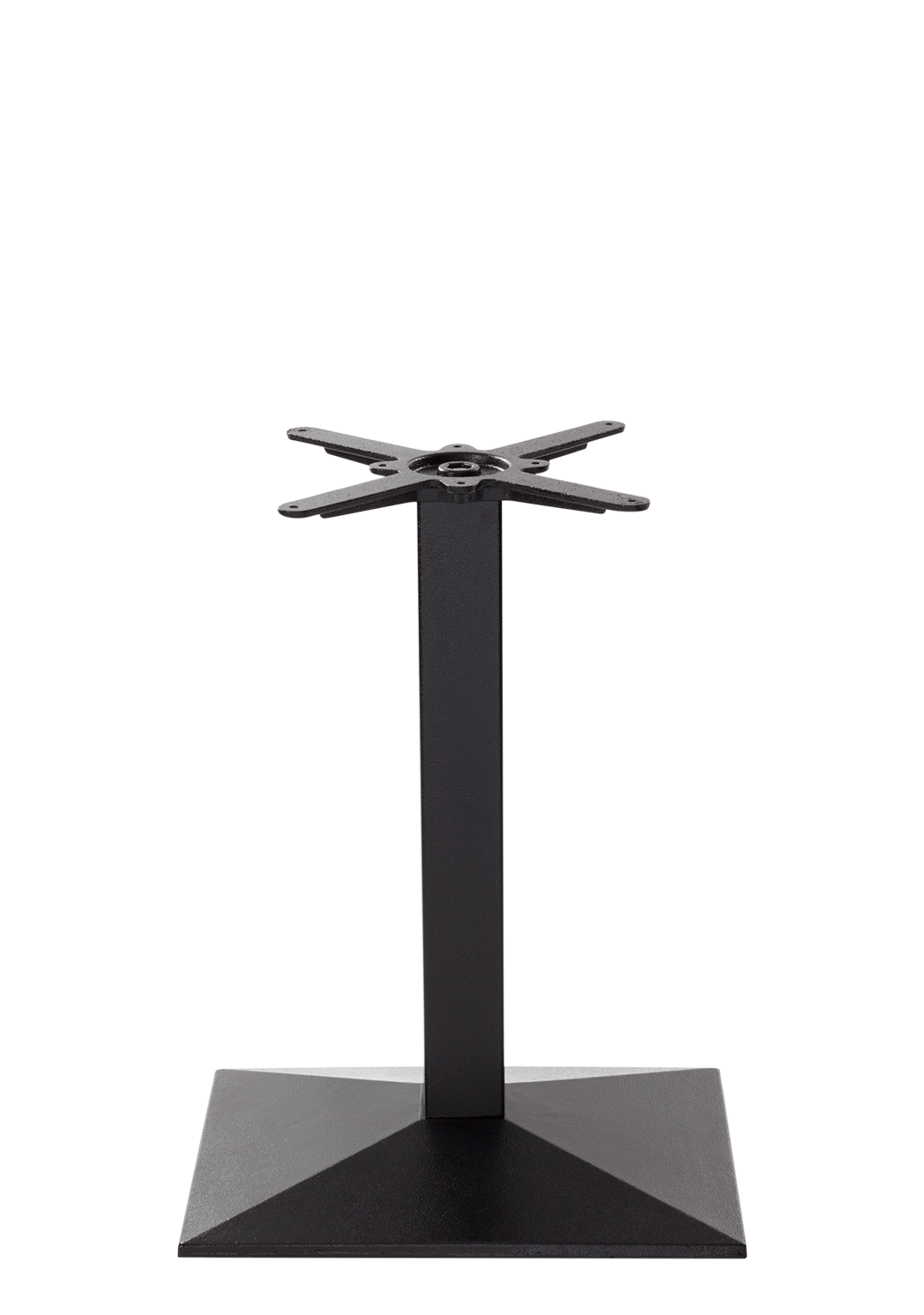 Black Cast Iron Pyramid Table Base Single Pedestal - Height - 730 mm