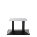 Black Cast Iron Pyramid Table Base - Twin - Coffee Height - 480 Mm