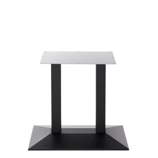 Black Cast Iron Pyramid Table Base - Twin - Height - 730 mm