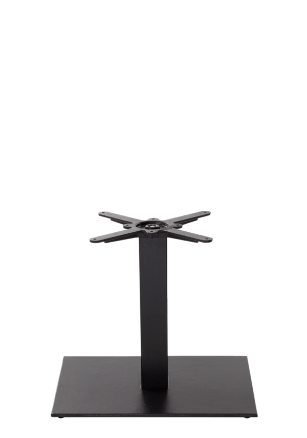 Black Cast Iron Rectangular Table Base - Single - Coffee Height 480mm
