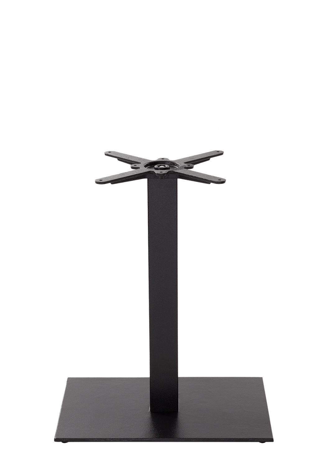 Black Cast Iron Rectangular Table Base - Single - Height - 730 mm