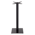 Black cast iron square table base - Medium 1050 mm