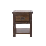 Bowke 1 Drawer Bedside Pine Cabinet