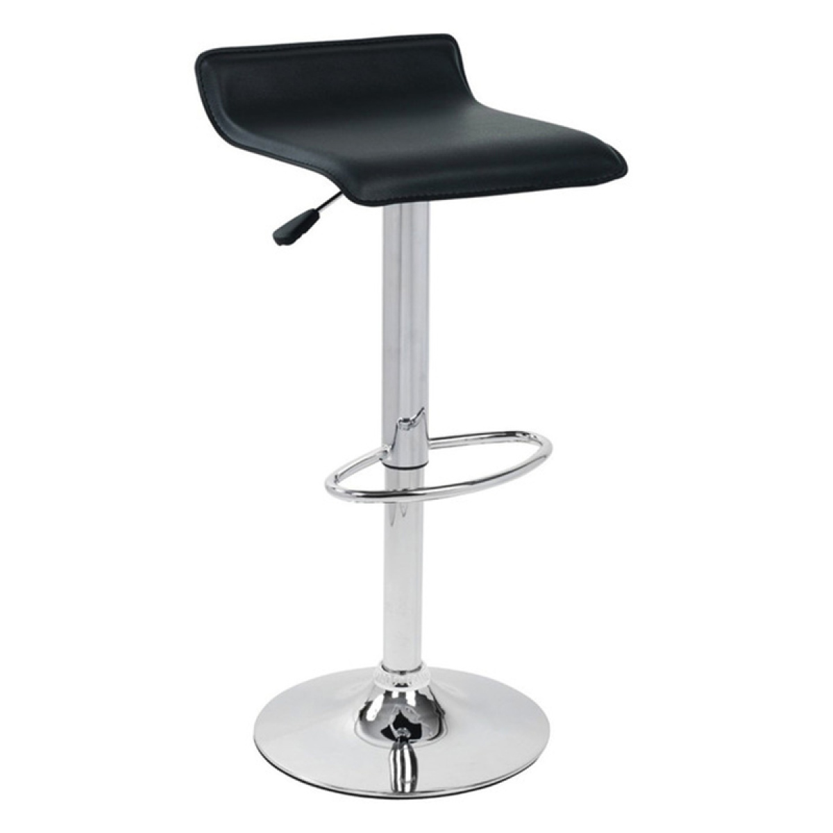 Baconey Adjustable Breakfast Bar Stool - Black