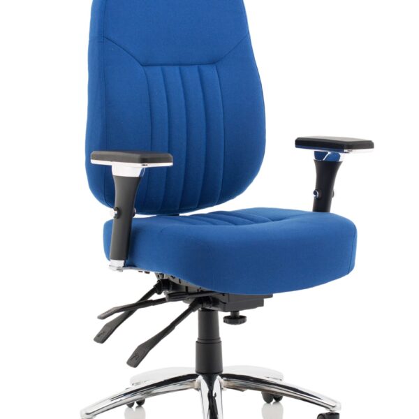 Barce Fabric Adjustable Office Chair - Blue