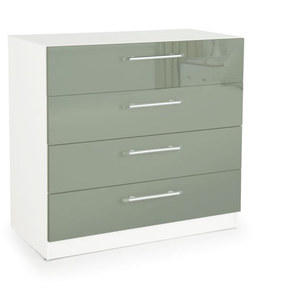 Corisal Gloss Bedroom 4 Drawer Chest - Variety Of Colours