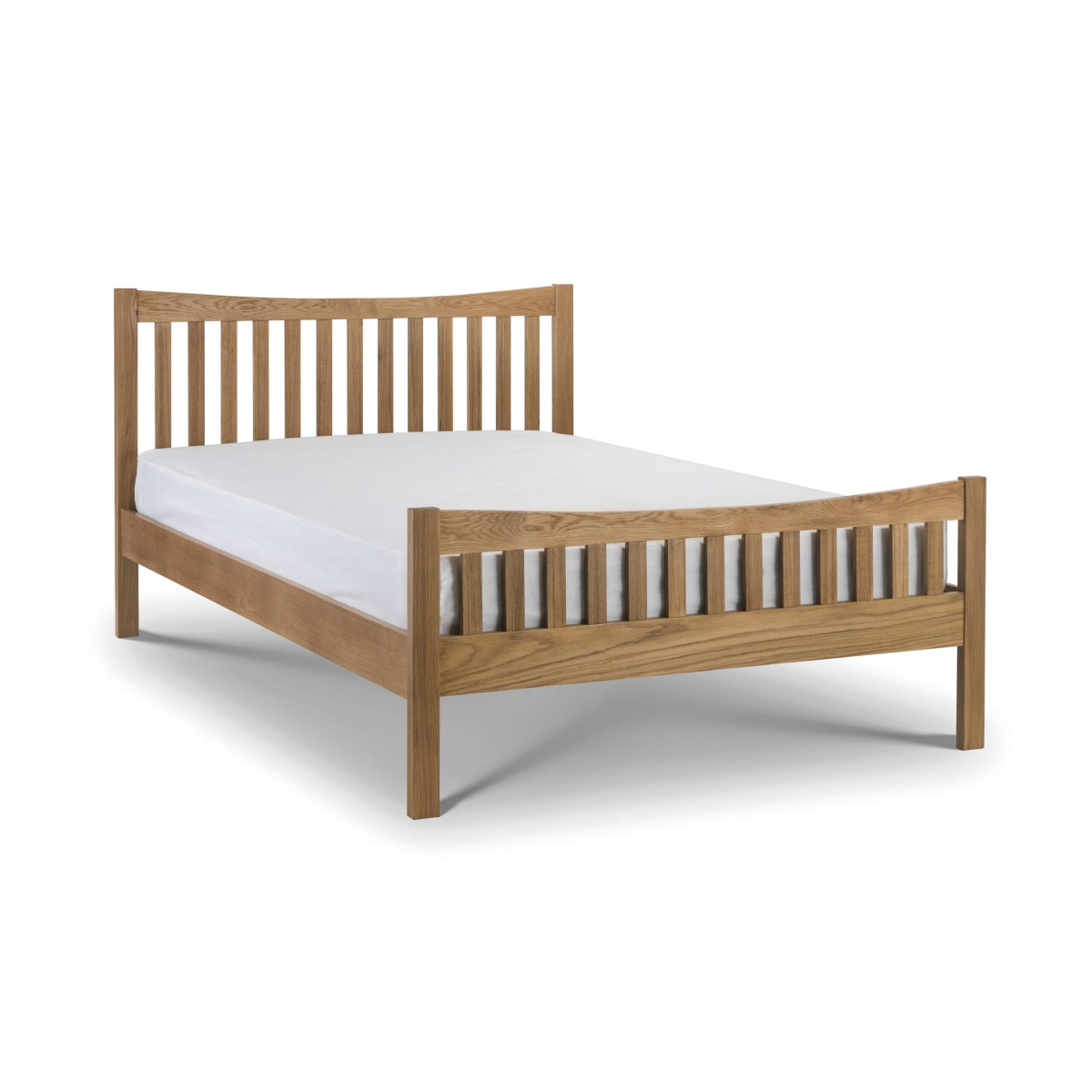 Pogo Oak Bed 150Cm Natural Oak