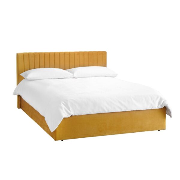 Wellin Mustard Kingsize Bed