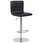 Alpino Breakfast Bar Stool Weighted Base Height Adjustable - Black.