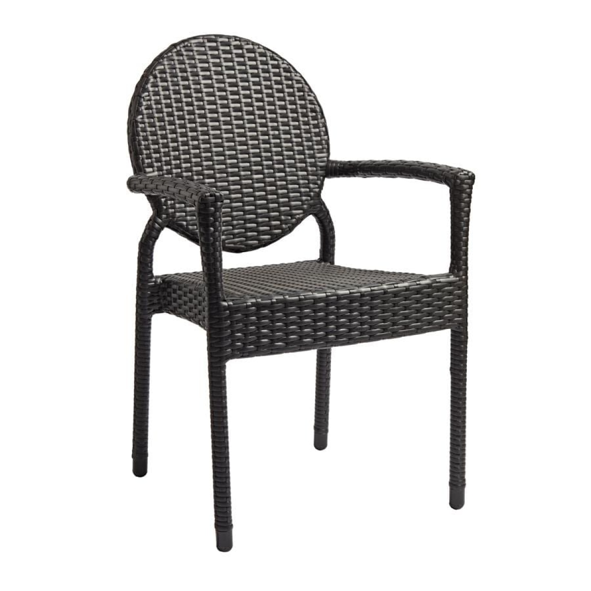 Blakely Stacking Armchair - Black Weave