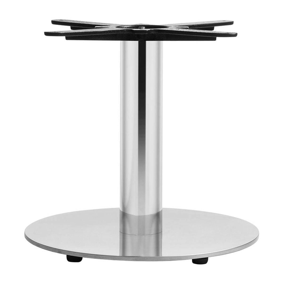 Bromley Sleek Base - Mirrored Chrome Small Round - Coffee