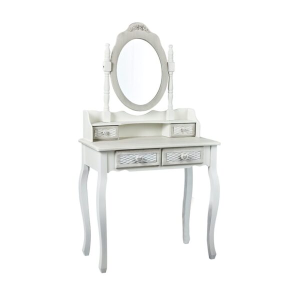 Dally Dressing Table Mirror White-Grey