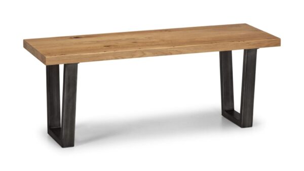 Orleans Oak/Gunmetal Bench