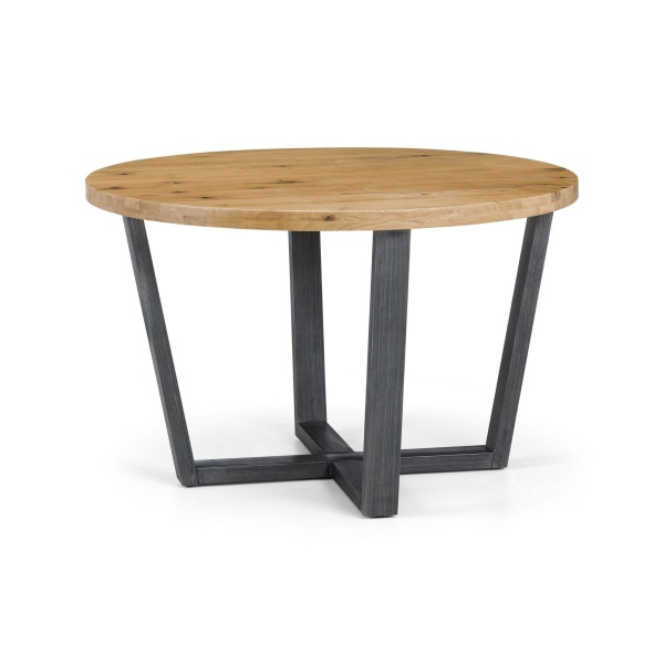 Orleans Round Table Oak/Gunmetal