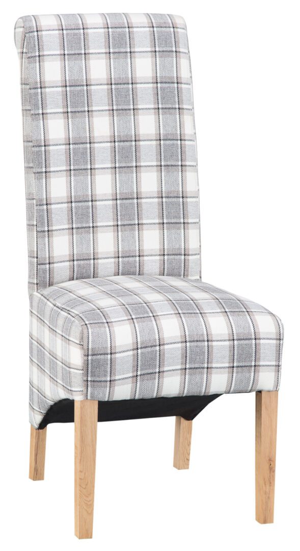 Dinter 2x Cappuccino Scroll Back Chair