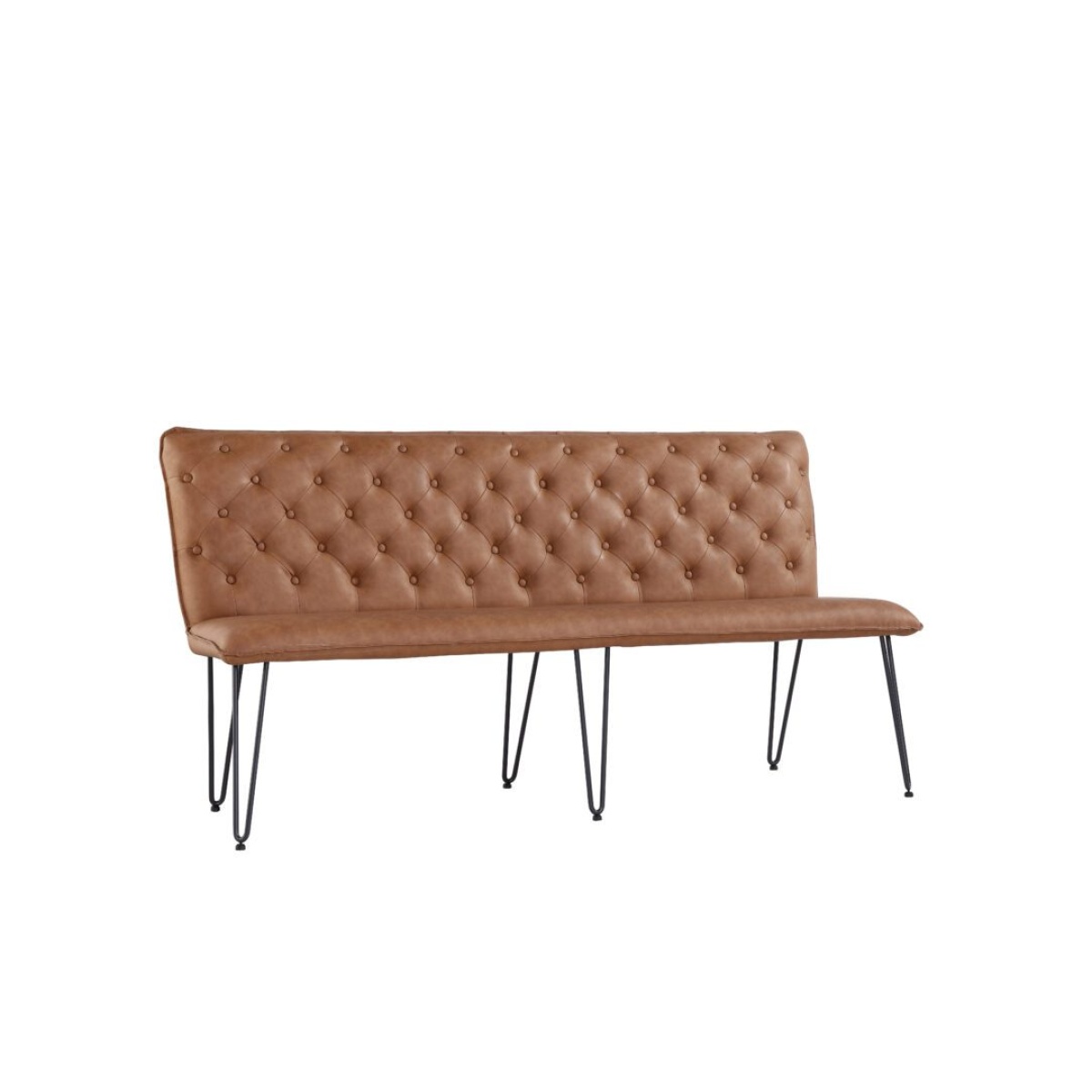 Qwen Tan Studded Back Bench