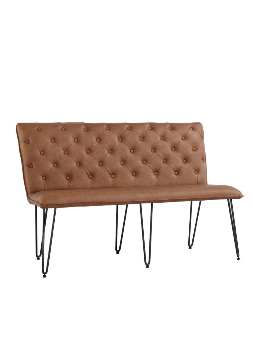 Knimow Tan Studded Back Bench