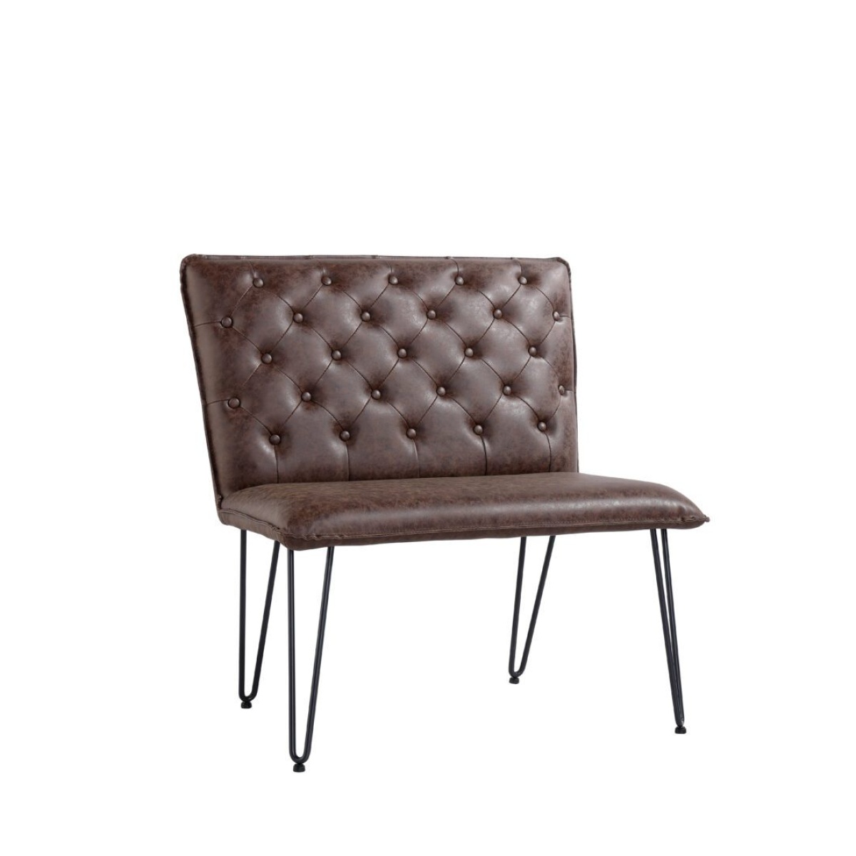 Kloow Brown Studded Back Bench